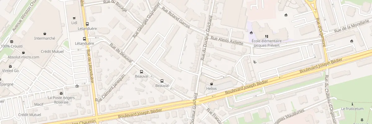 Plan du 164 Rue du Doc Guichard à Angers
