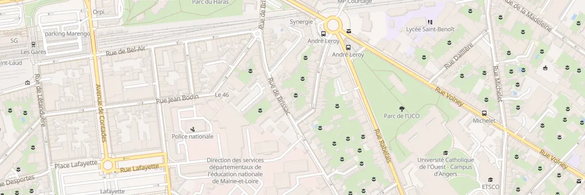Plan du 23B Rue de Brissac à Angers