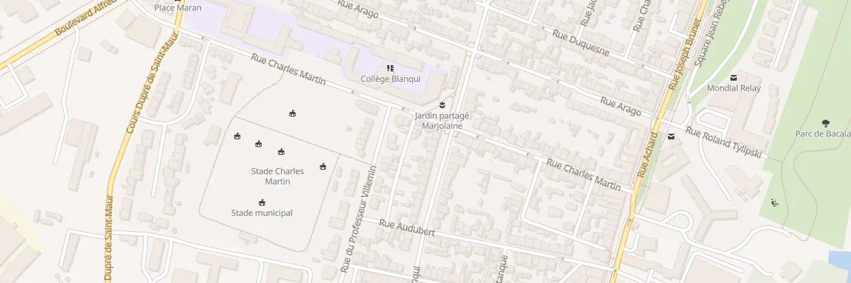 Plan du 195 Rue Blanqui à Bordeaux