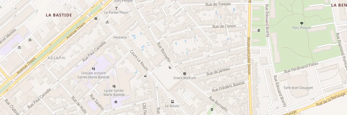 Plan du 56 Rue Bonnefin à Bordeaux
