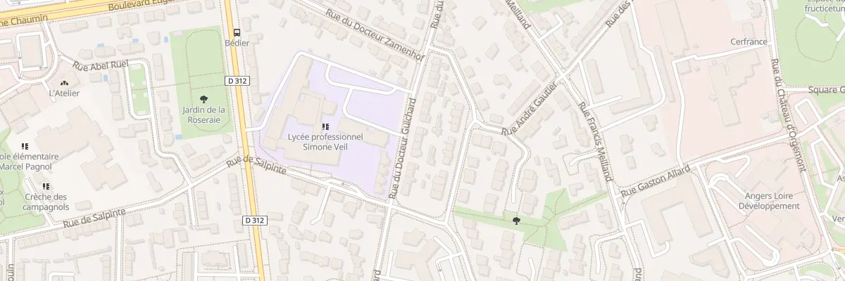 Plan du 205 Rue du Doc Guichard à Angers