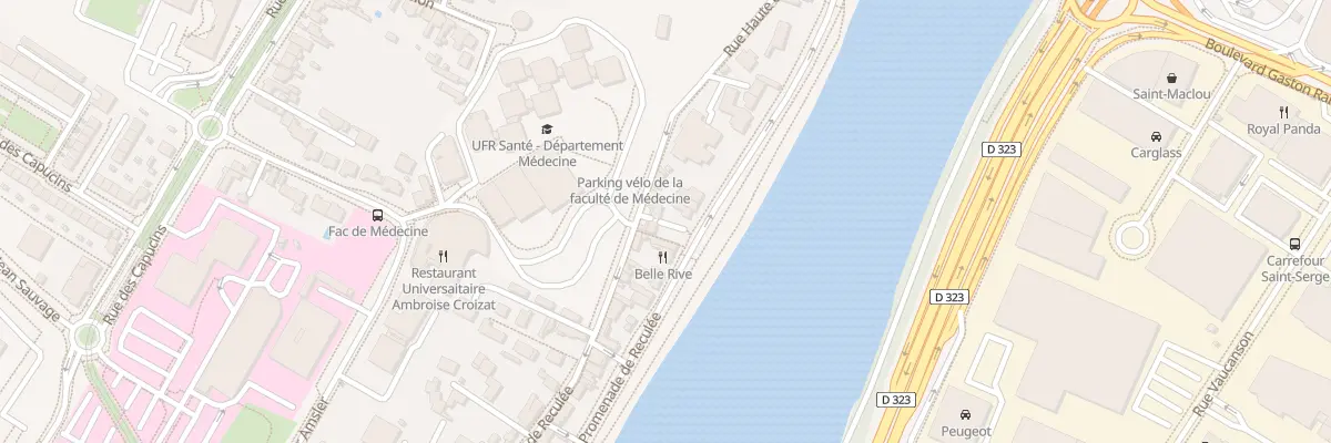 Plan du 25 Rue Hte de Reculee à Angers