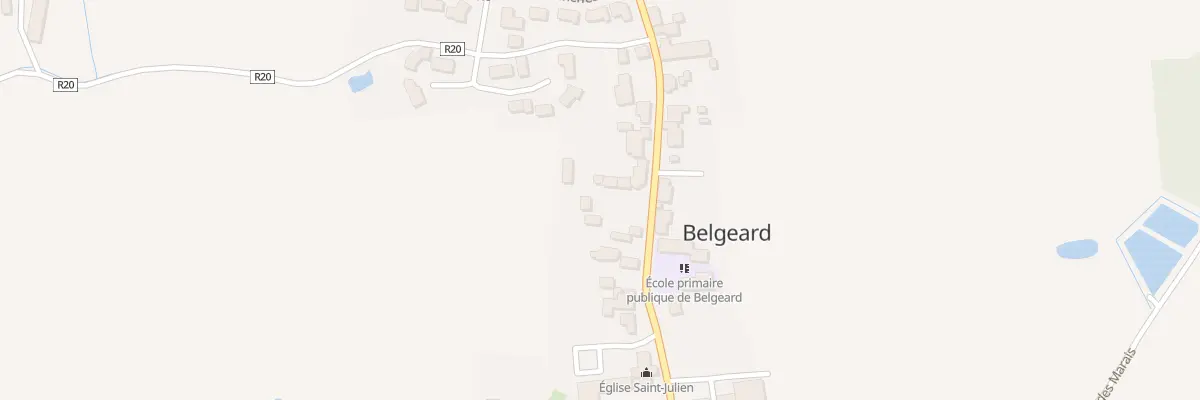 Plan du 14 Rue du Muguet à Belgeard