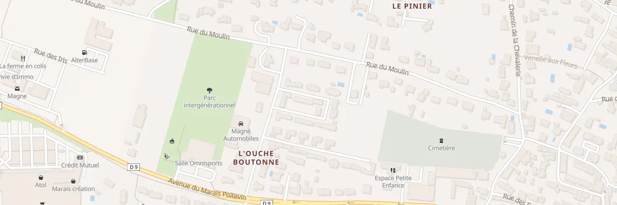 Plan du 7 All des Marais Galants à Magné