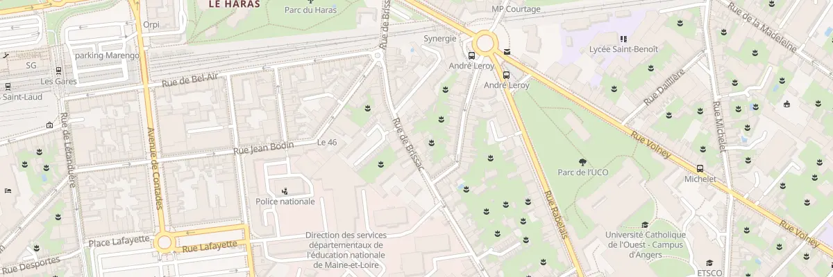 Plan du 23 Rue de Brissac à Angers