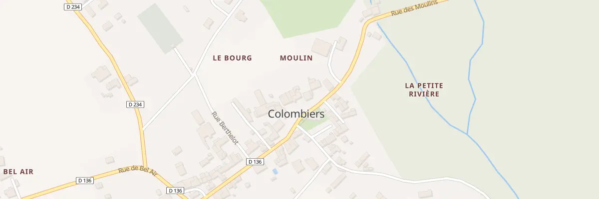 Plan du 5 Rue des Moulins à Colombiers