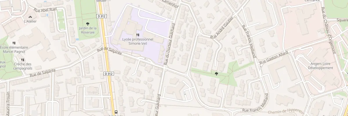 Plan du 215 Rue du Doc Guichard à Angers