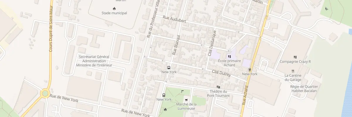 Plan du 122 Rue Blanqui à Bordeaux