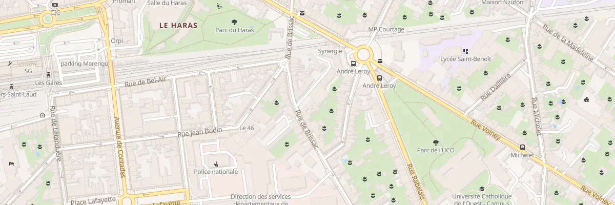 Plan du 15 Rue de Brissac à Angers