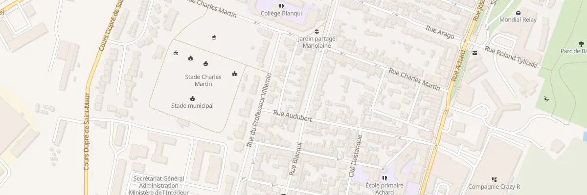 Plan du 177 Rue Blanqui à Bordeaux