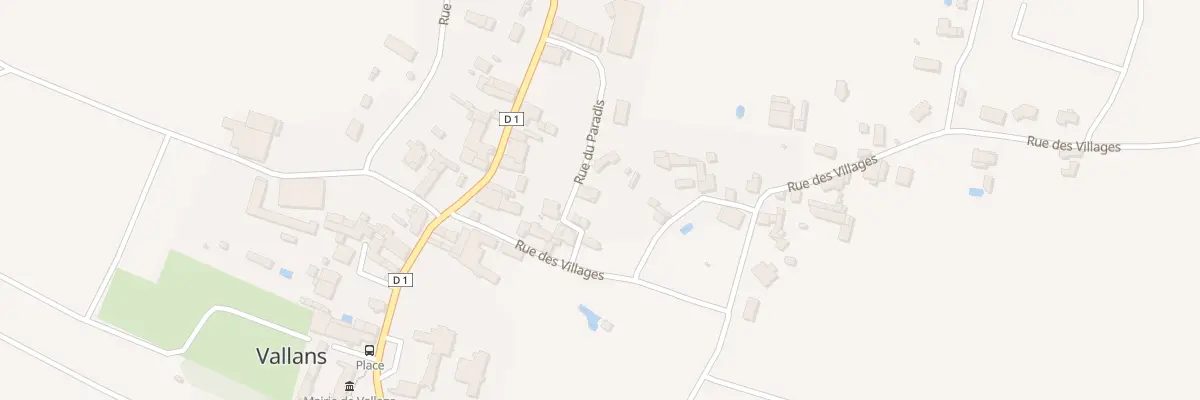 Plan du 15 Rue du Paradis à Vallans