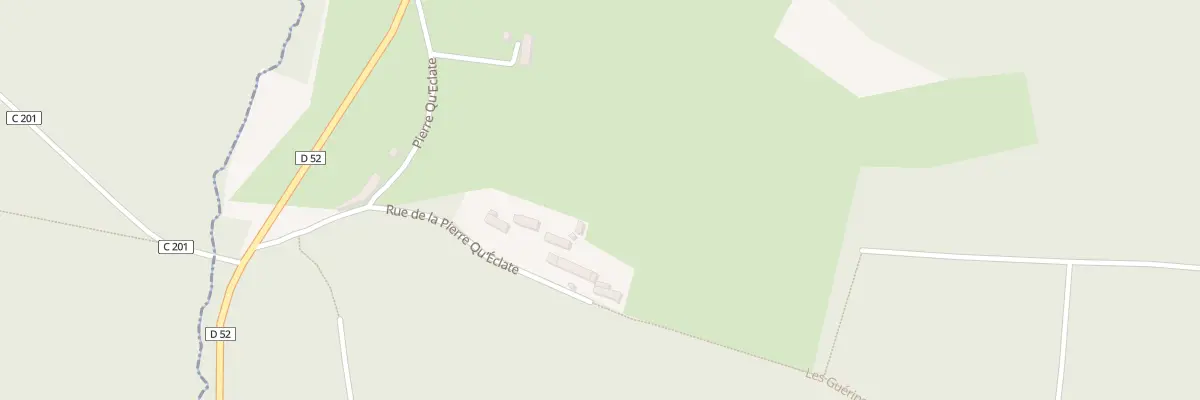 Plan du 236 Rue de la Pierre qu’éclate à Champsecret