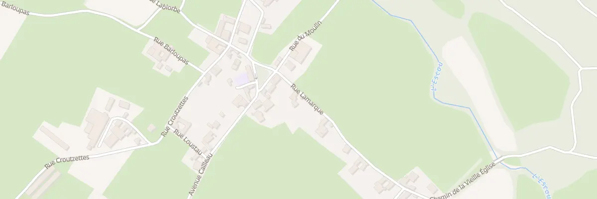 Plan du 6 Rue Lamarque à Escout