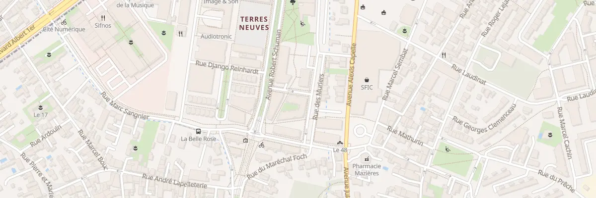 Plan du 1 Rue des Mûriers à Bègles
