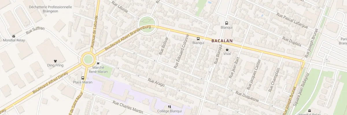 Plan du 6 Rue Édouard Colonne à Bordeaux