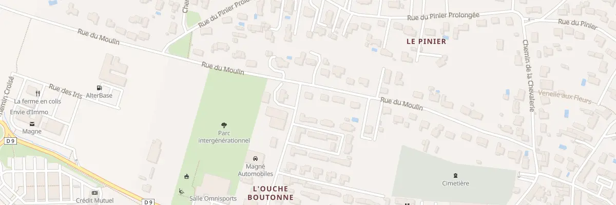 Plan du 65 Rue du Moulin à Magné