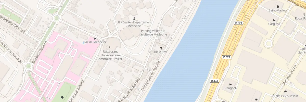 Plan du 29 Rue Hte de Reculee à Angers