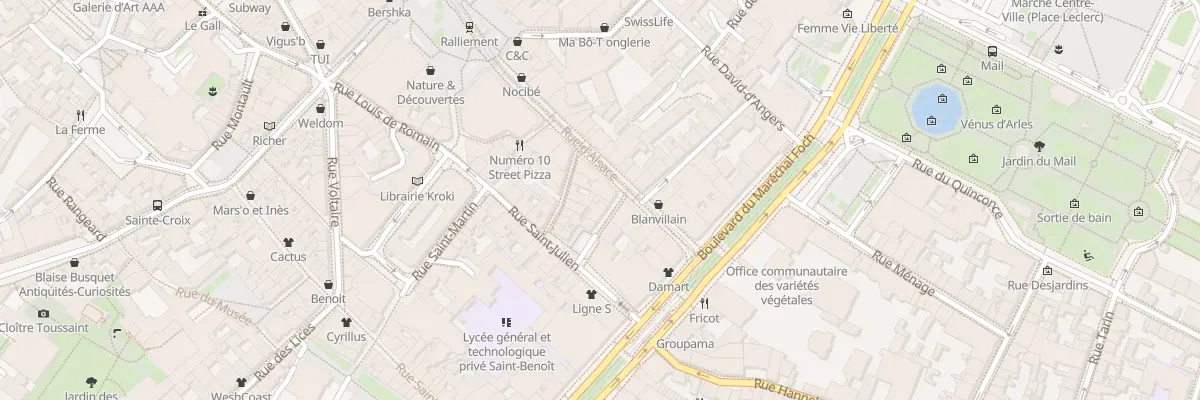 Plan du 4 Rue St Blaise à Angers
