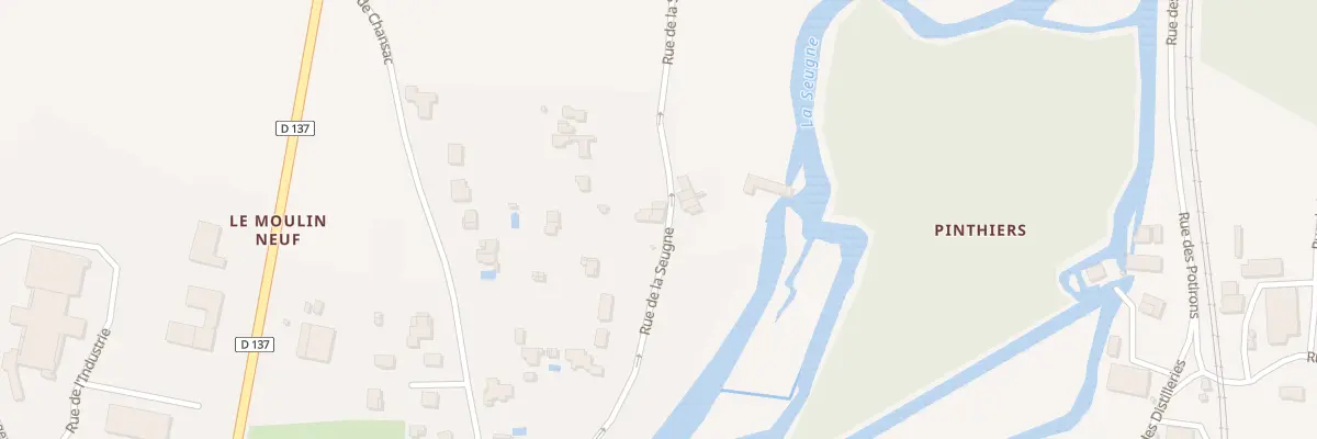 Plan du 43 Rue de la Seugne à Pons
