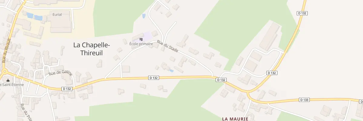 Plan du 3 Rue du Stade à Beugnon-Thireuil