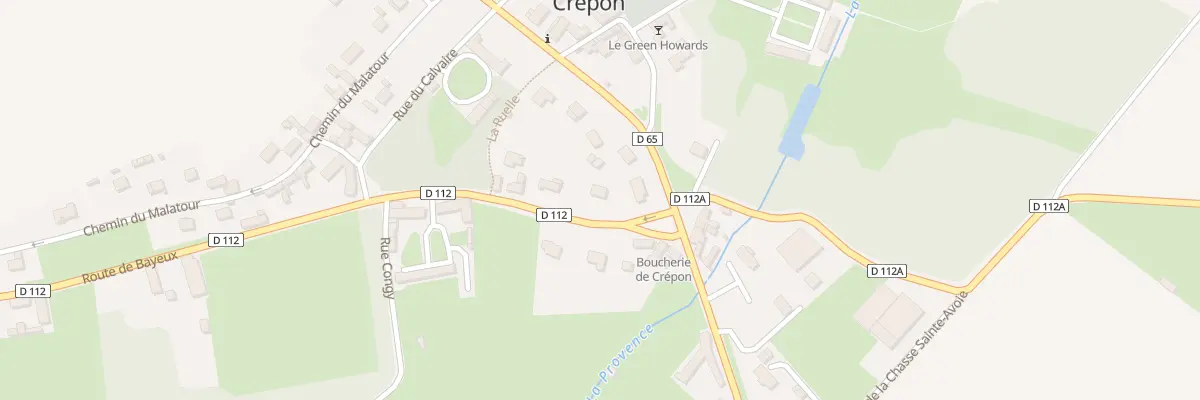 Plan du 2 Rte de Bayeux à Crépon