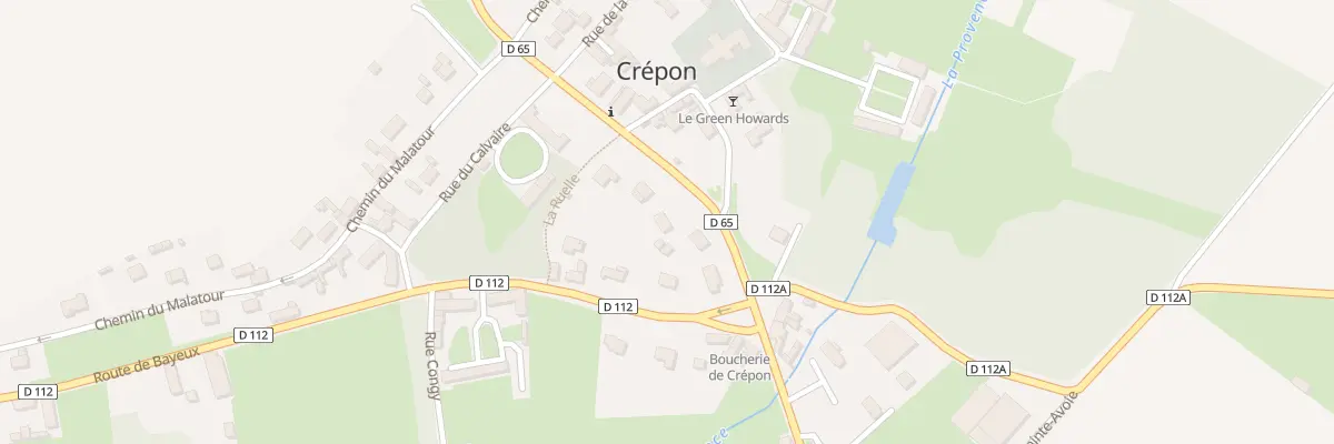 Plan du 6 Rte de Creully à Crépon