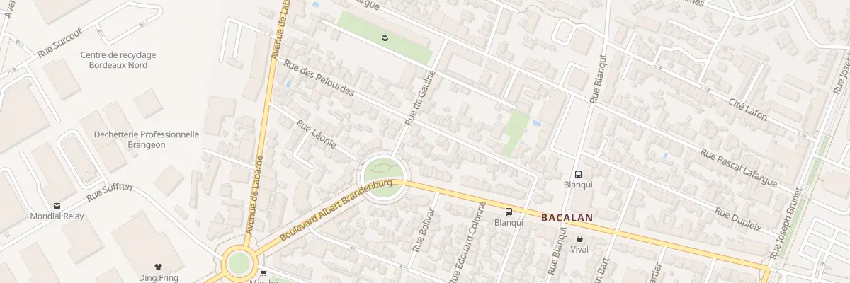 Plan du 42 Rue des Pelourdes à Bordeaux