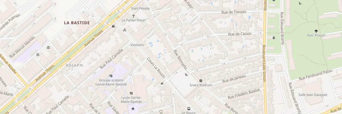 Plan du 31B Rue Bonnefin à Bordeaux