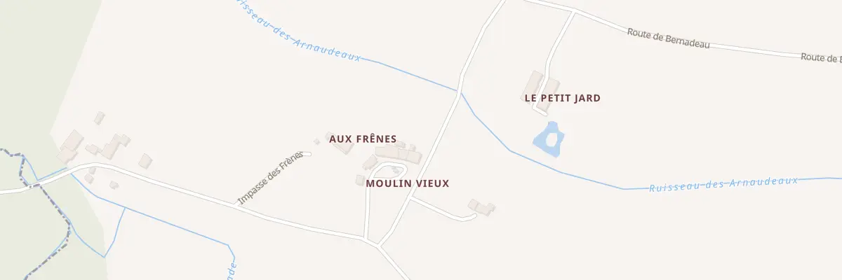 Plan du 315 Aux Frenes à Saint-Girons-d’Aiguevives