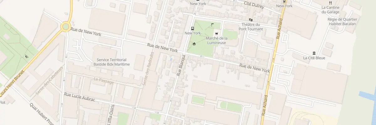 Plan du 92 Rue Blanqui à Bordeaux