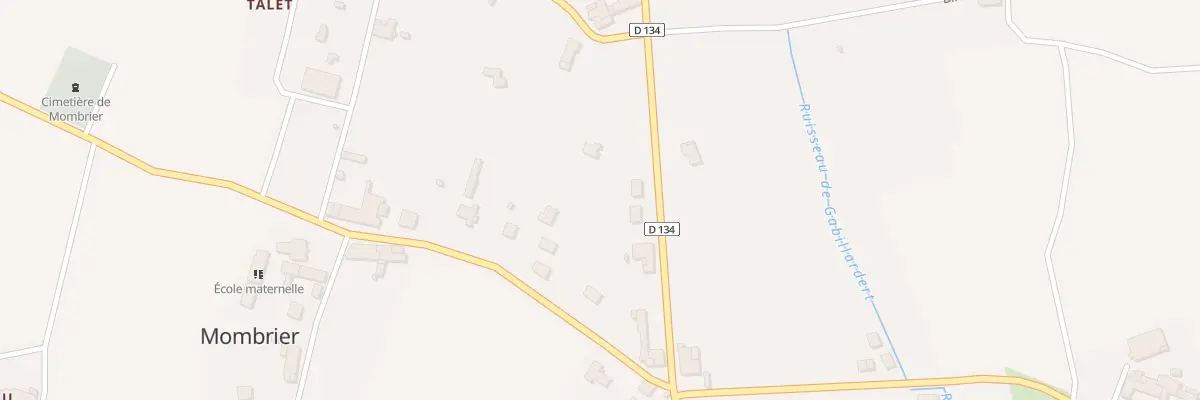 Plan de Laliveau-Ouest à Mombrier