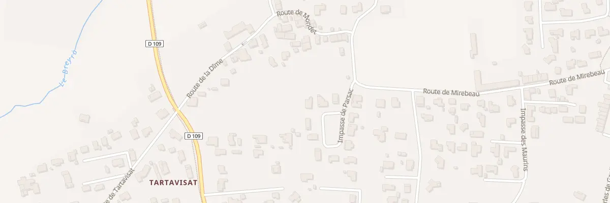 Plan du 10 Imp de Parsac à Martillac