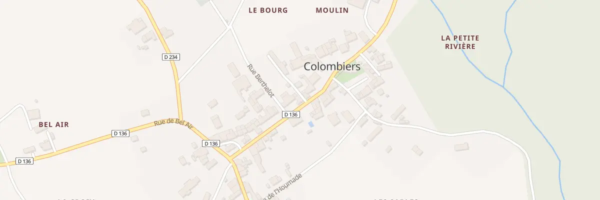 Plan du 23 Av du Prieuré à Colombiers