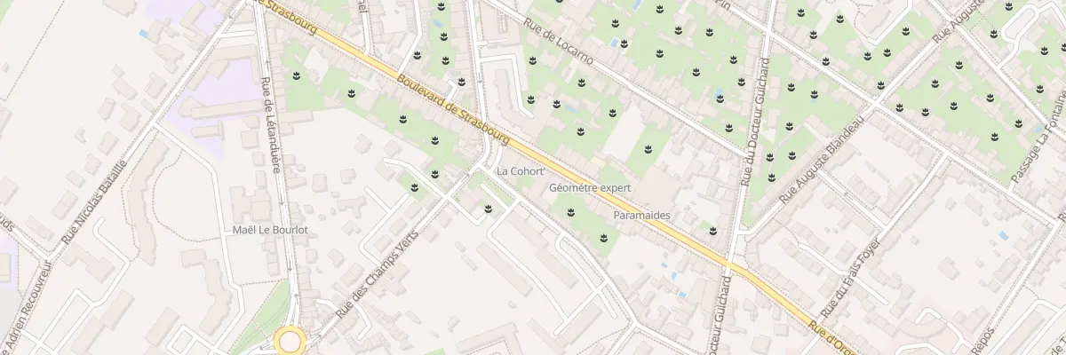 Plan du 164B Bd de Strasbourg à Angers