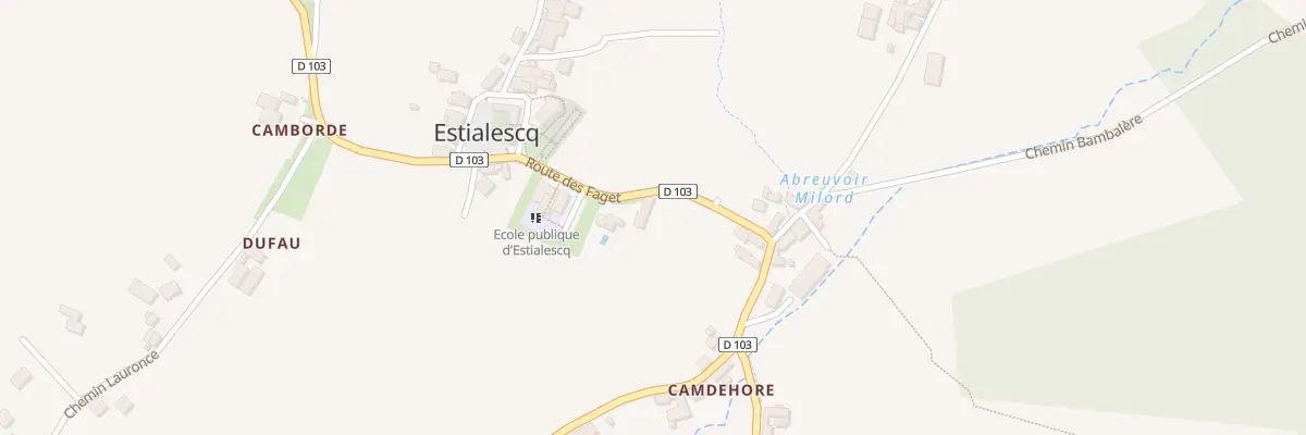 Plan du 60 Rte des Faget à Estialescq