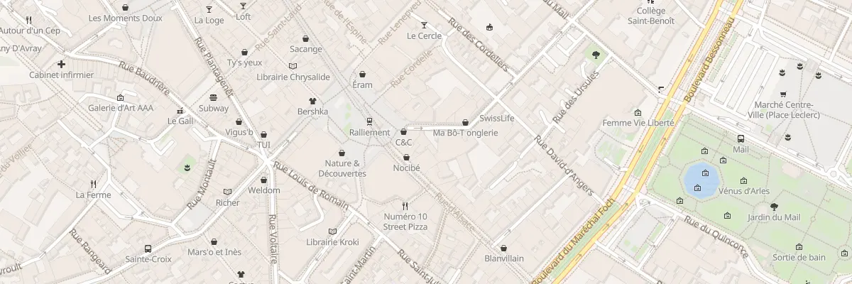 Plan du 2B Rue St Maurille à Angers