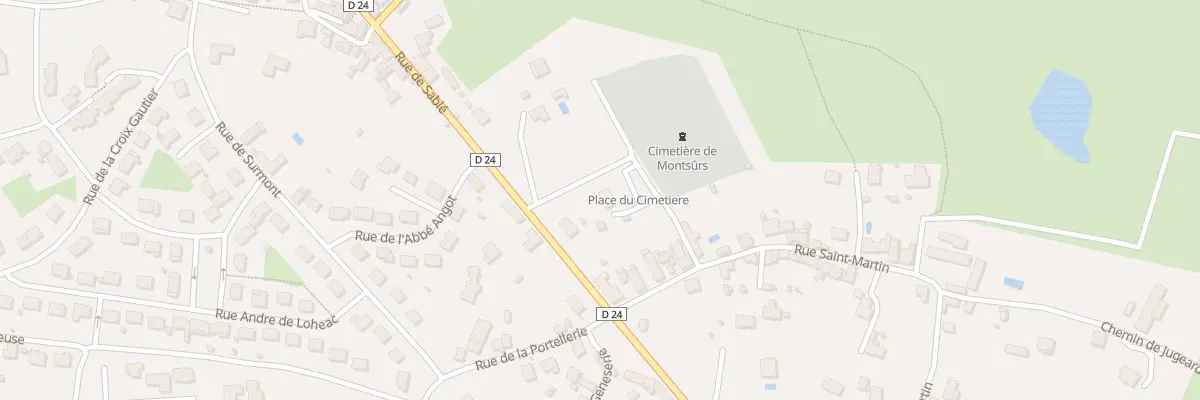 Plan du 2 Pl du Cimetiere à Montsûrs