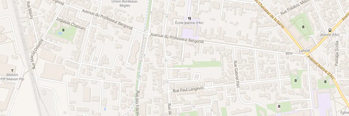 Plan du 8 Rue de Verdun à Bègles