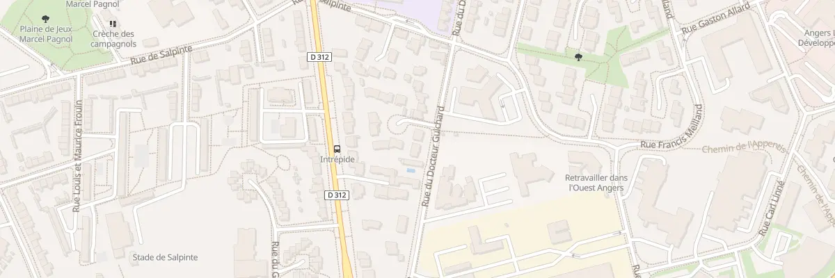 Plan du 228 Rue du Doc Guichard à Angers