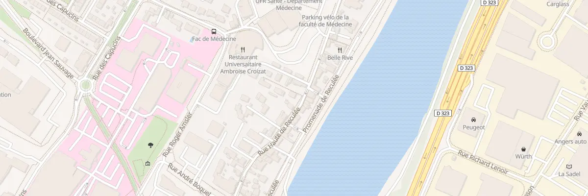 Plan du 38 Rue Hte de Reculee à Angers
