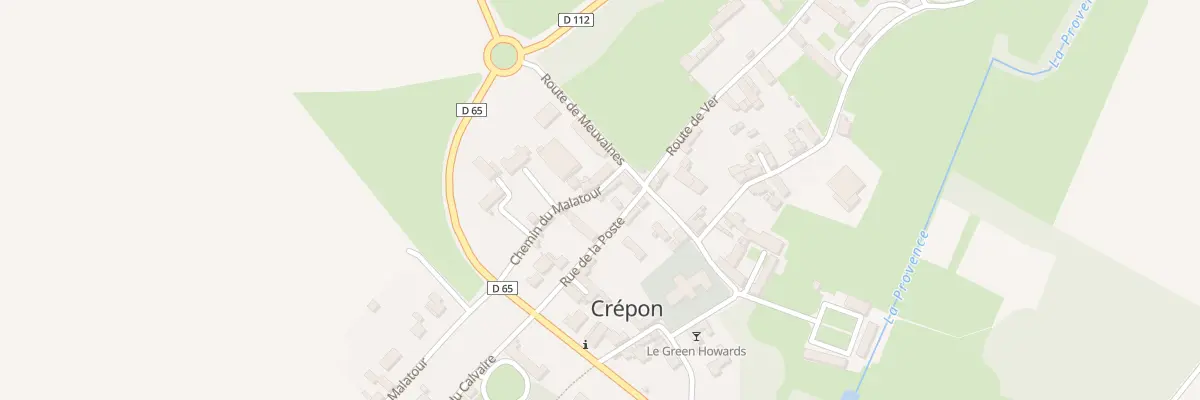 Plan du 7 Rue de la Poste à Crépon