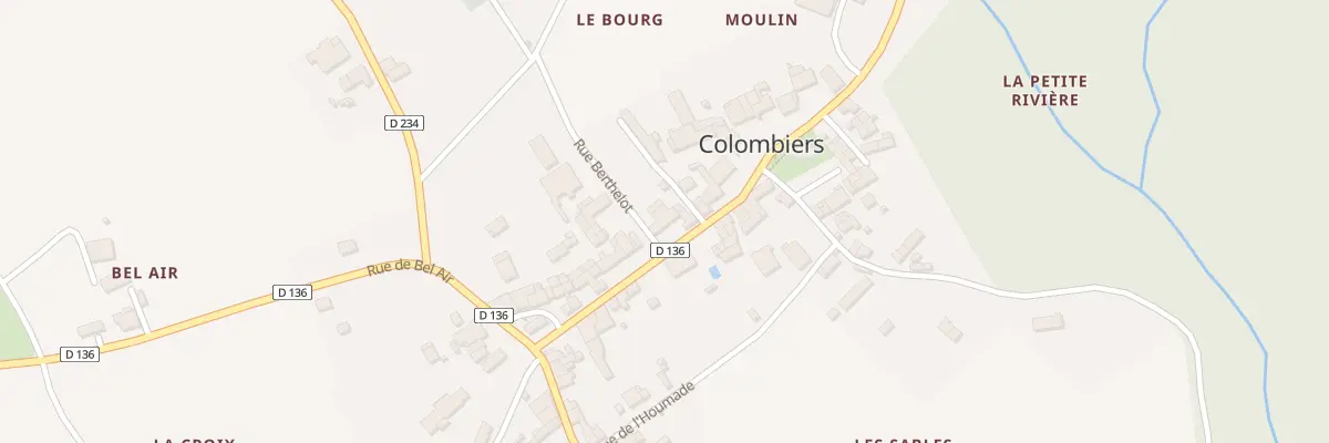 Plan du 21 Av du Prieuré à Colombiers