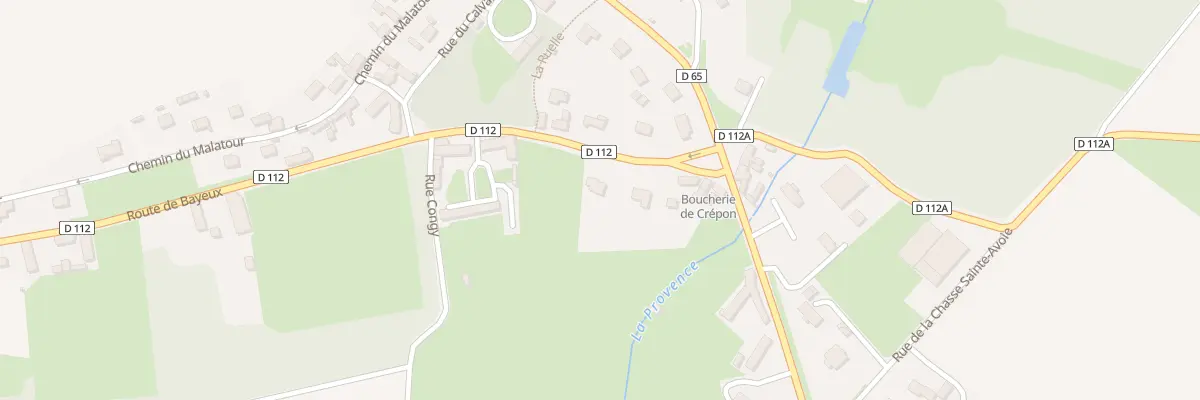 Plan du 7 Rte de Bayeux à Crépon