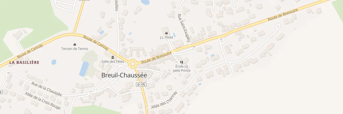 Plan du 24 Rte de Bressuire Breuil Chauss à Bressuire