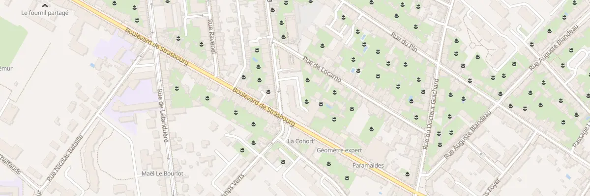 Plan du 101 Rue Dupetit Thouars à Angers