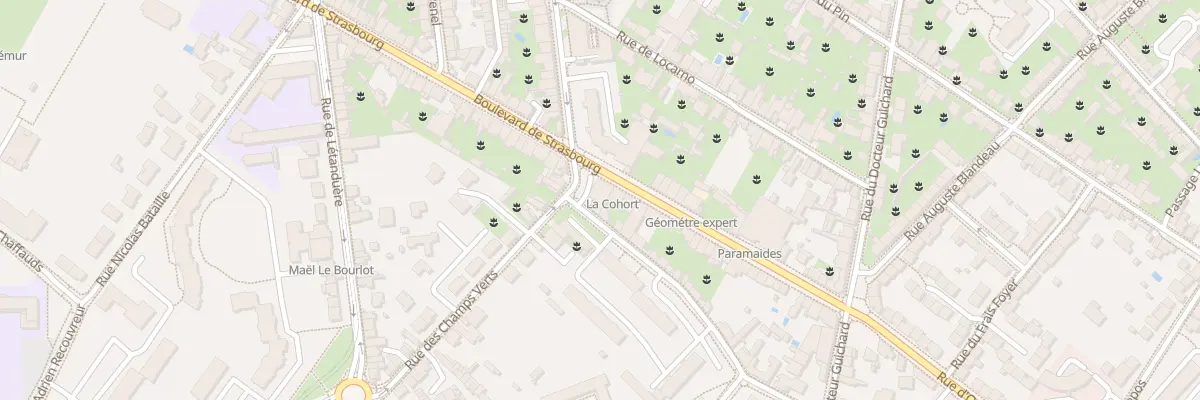Plan du 162 Bd de Strasbourg à Angers