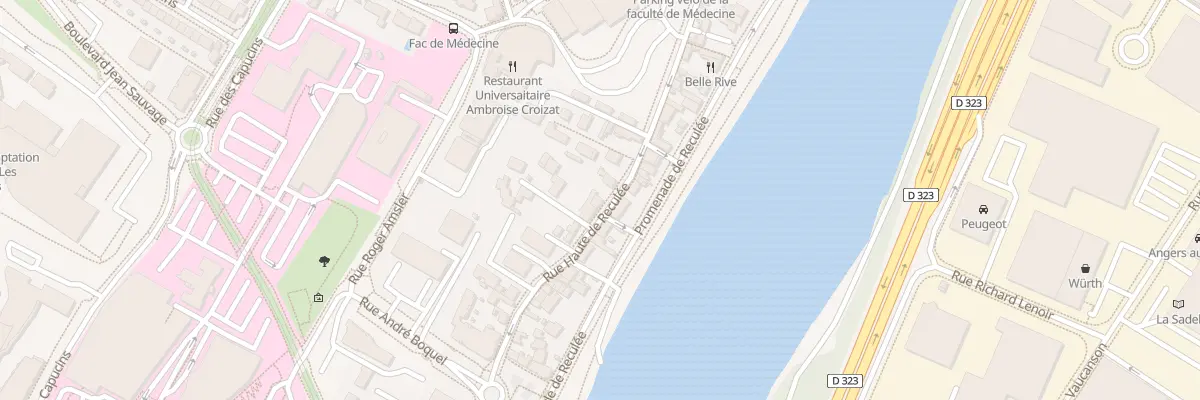 Plan du 46 Rue Hte de Reculee à Angers