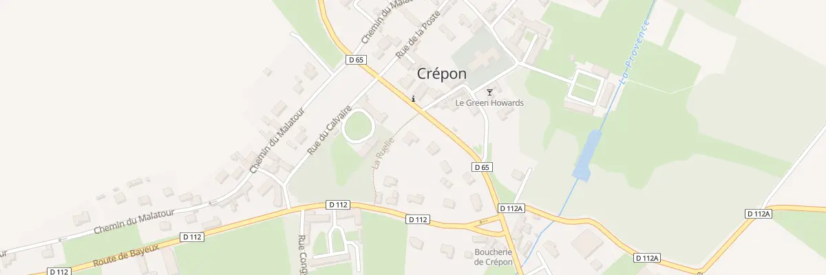 Plan du 2 Rte de Creully à Crépon