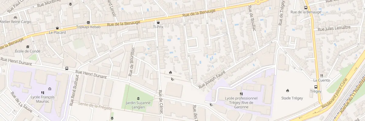 Plan du 34 Rue Joseph Fauré à Bordeaux
