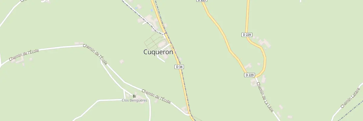 Plan du 5023 Penen de Cuquerou à Parbayse